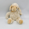 Doudou peluche mouton blanc écru beige