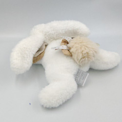 Doudou et compagnie lapin blanc beige Happy Wild