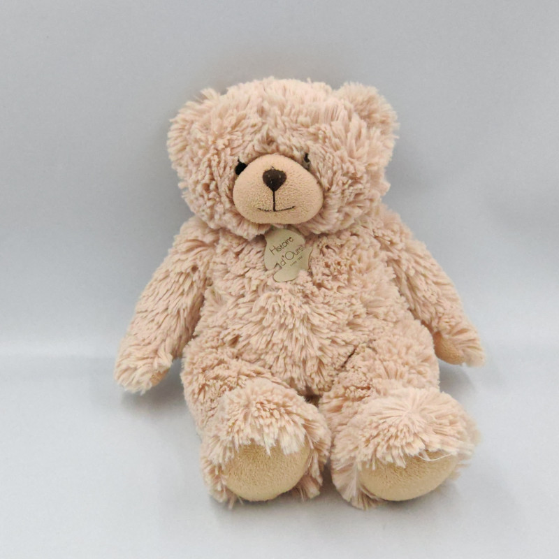 Doudou peluche ours beige HISTOIRE