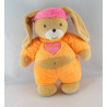 Doudou lapin bleu bandeau orange TAKINOU