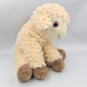 Doudou peluche mouton blanc écru marron KREATIVA NELLO L'AGNELLO