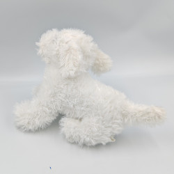 Doudou peluche chien blanc