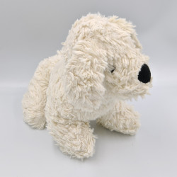 Doudou peluche chien blanc KASSTOYS