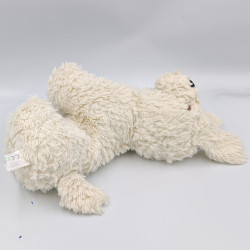 Doudou peluche chien blanc KASSTOYS