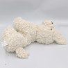 Doudou peluche chien blanc KASSTOYS