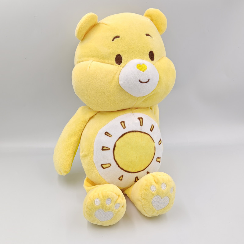 Doudou ours jaune soleil grosjojo Bisounours CARE BEARS BABY
