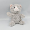 Doudou peluche chat gris rose ALE HOP