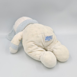 Doudou chien blanc coeurs bleu GIPSY
