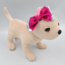 Peluche chien chihuahua beige rose CHI CHI LOVE