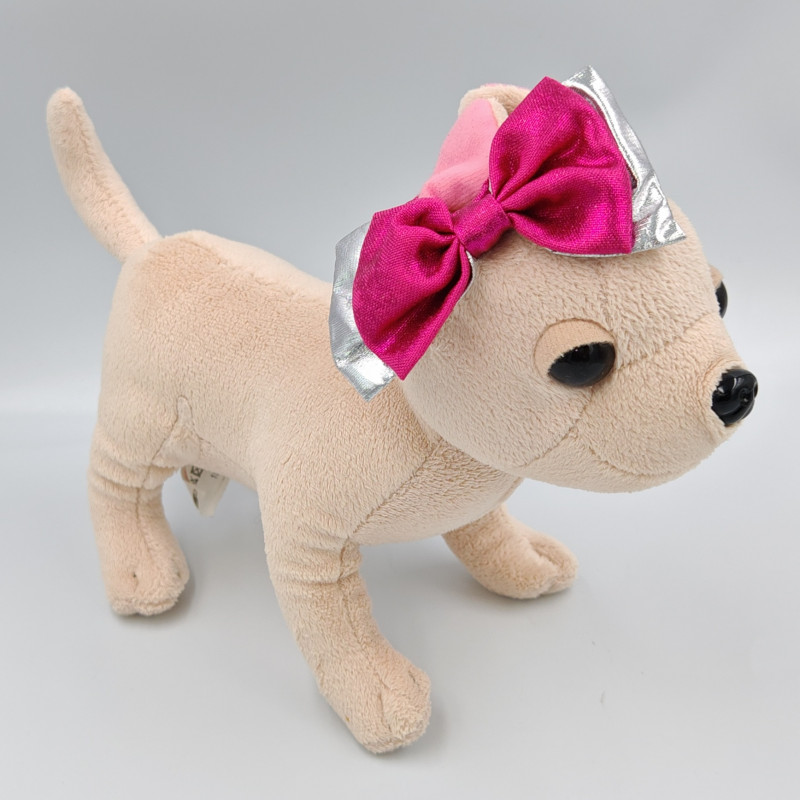 Peluche chien chihuahua beige rose CHI CHI LOVE