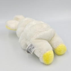 Ancienne peluche lapin blanc jaune HAMLEYS