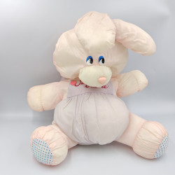 Peluche Puffalump lapin rose mauve Je t'aime