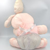 Peluche Puffalump lapin rose mauve Je t'aime