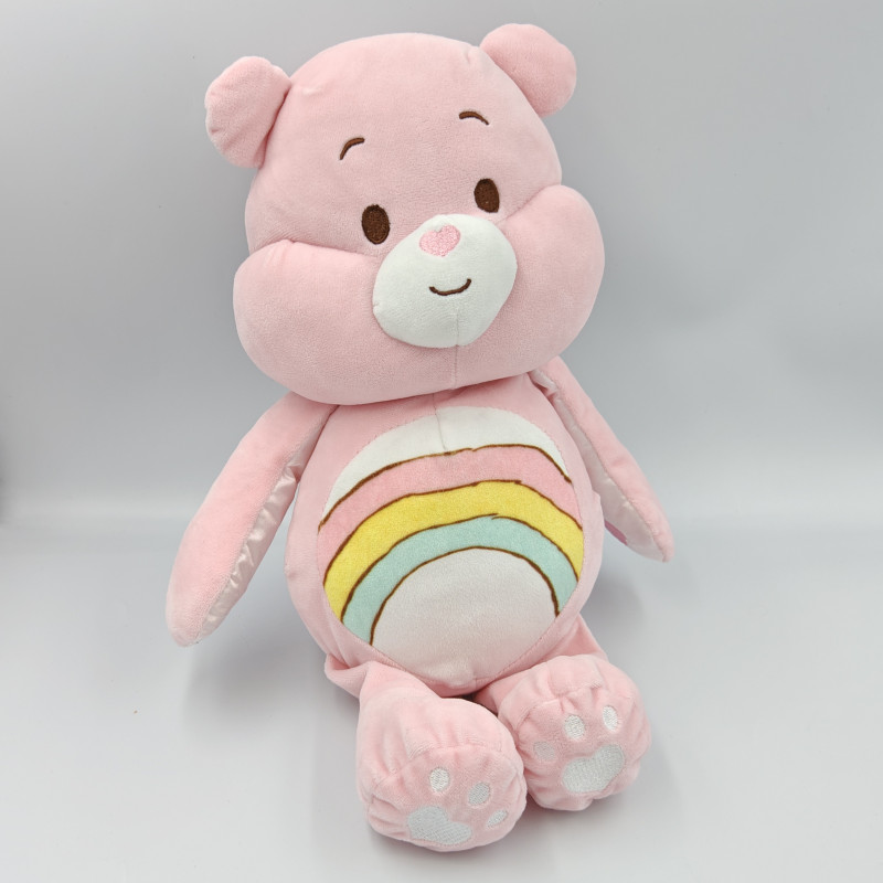 Doudou ours rose soleil grosjojo Bisounours CARE BEARS BABY