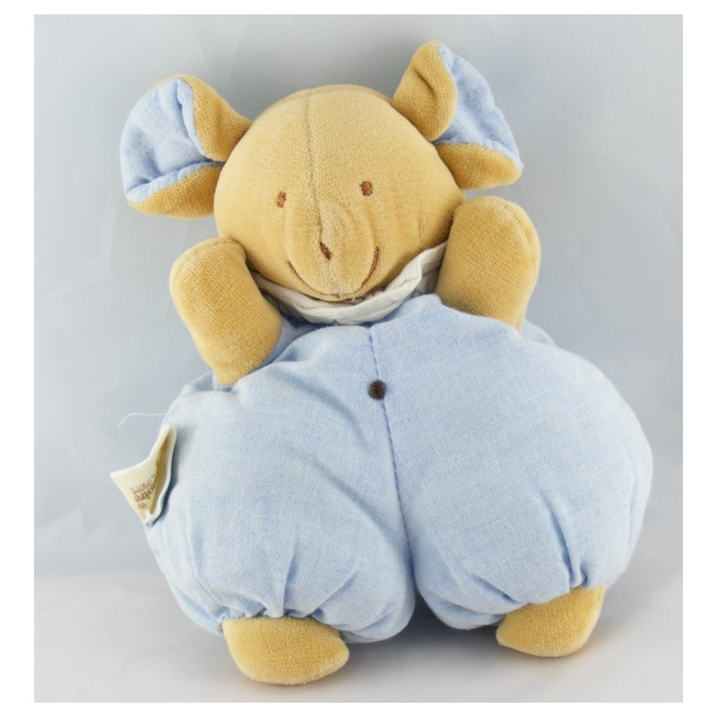 Doudou hippopotame marron HISTOIRE D'OURS