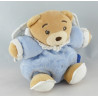 Mini Doudou ours vichy carreaux bleu KALOO
