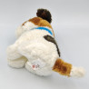 Peluche chien marron blanc beige collier bleu TGV INOUI