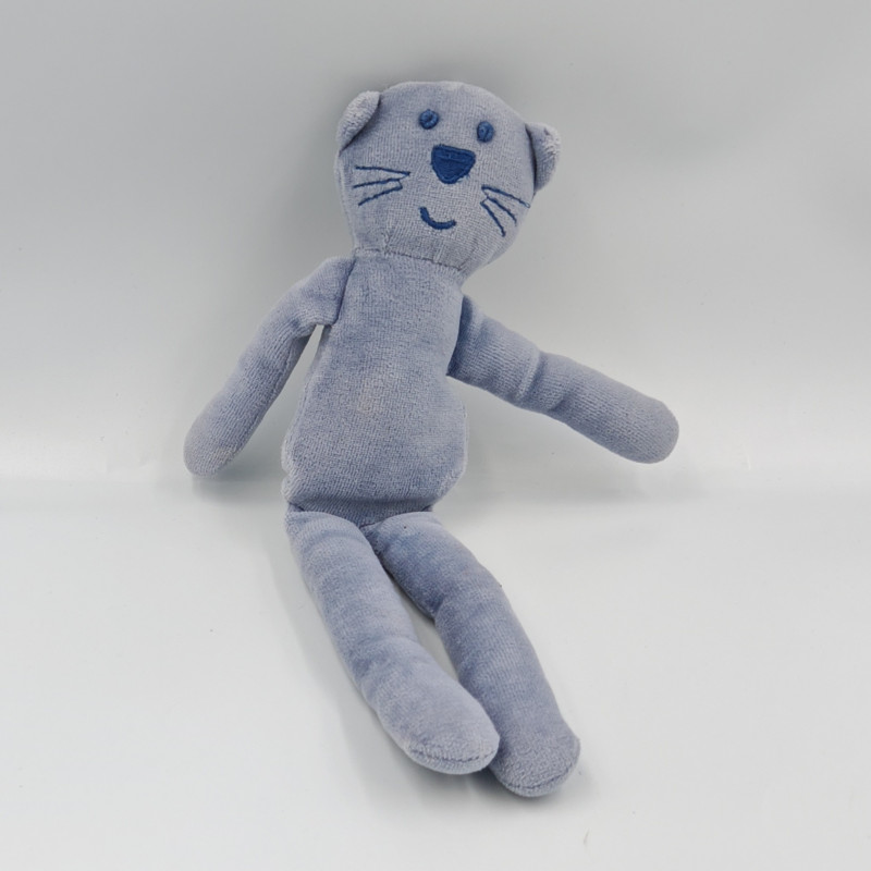 Doudou chat bleu BOUT'CHOU BOUTCHOU
