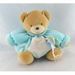 Doudou ours patapouf vichy bleu KALOO 