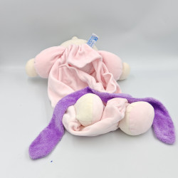 Doudou range pyjama ours blanc rose NOUNOURS