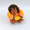 Ancienne peluche singe orange avec banane IMPORT PLUS