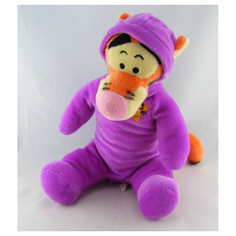 Grand Doudou peluche Tigrou en pyjama jaune DISNEY NEUF