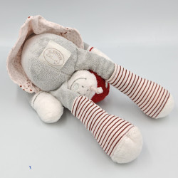 Doudou musical vache grise robe pois coccinelle Lolita et Paquito NOUKIE'S