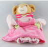 Doudou plat marionnette souris robe rose NOUNOURS