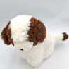 Ancienne Peluche chien blanc marron FREE EASY