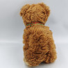 Peluche ours marron noeud vert rouge AUX NATIONS