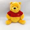 Ancienne Peluche Winnie l'ourson pull rouge Disney