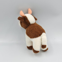 Peluche vache marron blanc