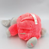Doudou lapin Plume rose fluo KALOO