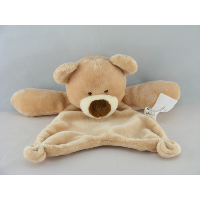 Doudou plat ours beige NICOTOY