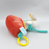 Doudou musical chien gris jaune rouge bleu BABY NAT