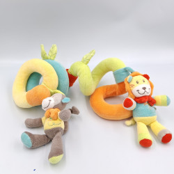 Spirale d'activités doudou singe et lion NICOTOY KIABI