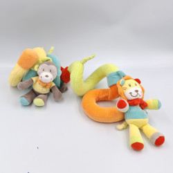 Spirale d'activités doudou singe et lion NICOTOY KIABI
