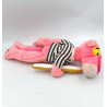 Ancienne Peluche la panthére rose Pink Panther tee shirt rayé baguette