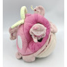 Jouet d'éveil doudou maison fleur avec souris poupée mauve rose Nina NOUKIE'S