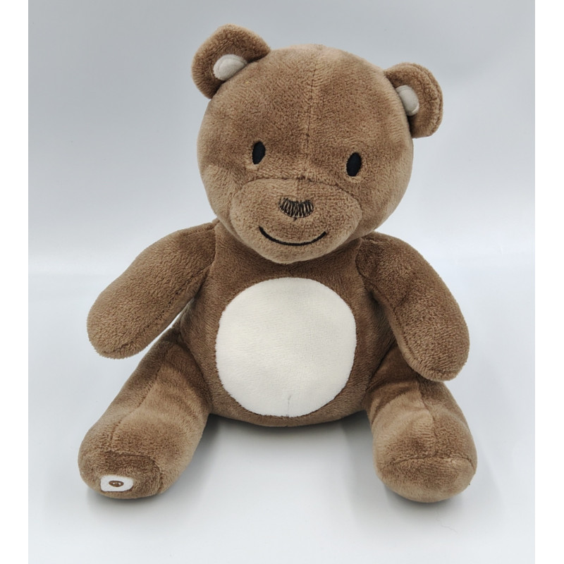 Doudou ours marron blanc ORCHESTRA PREMAMAN
