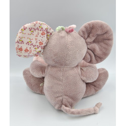 Doudou veilleuse souris mauve rose fleurs Nina NOUKIE'S
