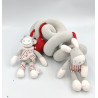 Spirale d'activités Doudou vache gris blanc pois Lolita et Paquito NOUKIE'S