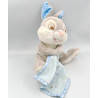 Doudou lapin gris Pan-pan Panpan avec mouchoir Thumper DISNEY STORE
