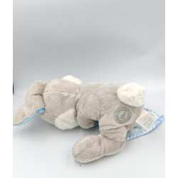 Doudou lapin gris Pan-pan Panpan avec mouchoir Thumper DISNEY STORE
