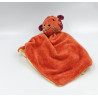 Doudou plat tigre orange jaune ORCHESTRA