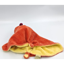 Doudou plat tigre orange jaune ORCHESTRA