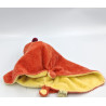 Doudou plat tigre orange jaune ORCHESTRA