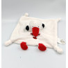 Doudou plat cigogne blanche noir rouge Alsace CREATION GROSS