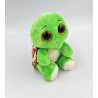 Doudou Peluche tortue verte marron TY Turbo