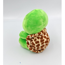 Doudou Peluche tortue verte marron TY Turbo
